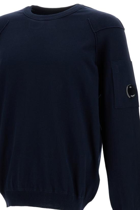26SS 씨피 컴퍼니 코튼 씨 아일랜드 크루넥 렌즈 니트 20CMKN183A110560A888 Blue - C.P. COMPANY