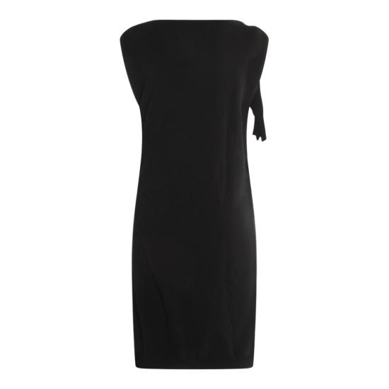 25FW 모스키노 미디 원피스 252D048154000555 Black - MOSCHINO