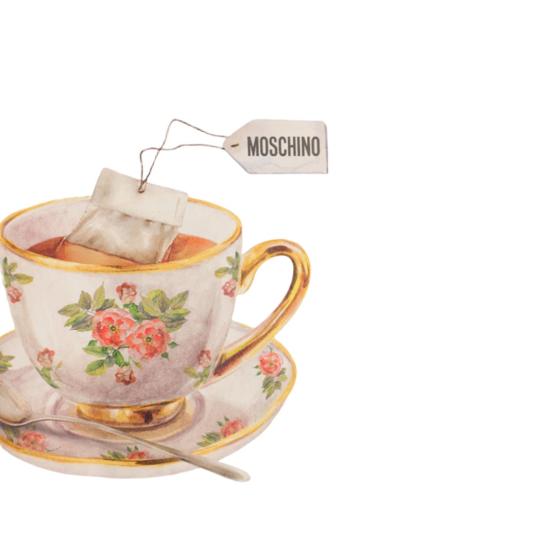 25FW 모스키노 반팔 티셔츠 252ZZ072852411001 White - MOSCHINO