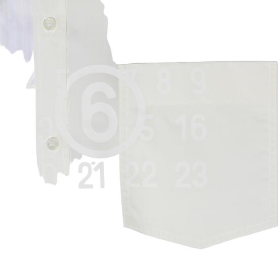 26SS MM6 메종마르지엘라 반팔 셔츠 SH0DR0007MTN135961 White - MM6 MAISON MARGIELA