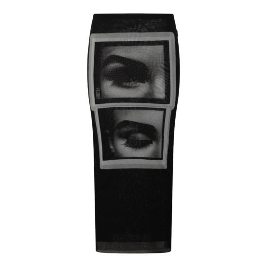 26SS 장 폴 고티에 미디 스커트 SK042M021P000201 Black