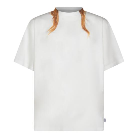 26SS MM6 메종마르지엘라 반팔 티셔츠 SH0GC0066M20048101 White