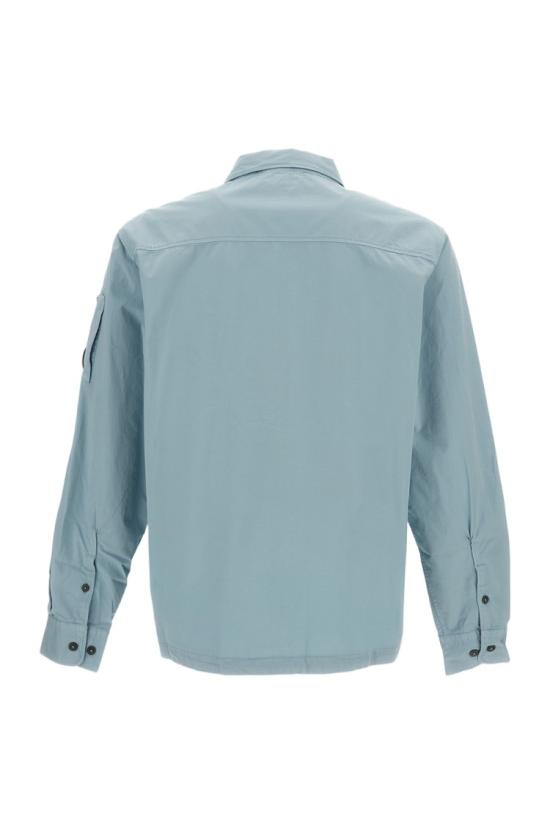 26SS 씨피 컴퍼니 오가닉 개버딘 지퍼 렌즈 오버셔츠 20CMOS705A110143G809 Blue - C.P. COMPANY