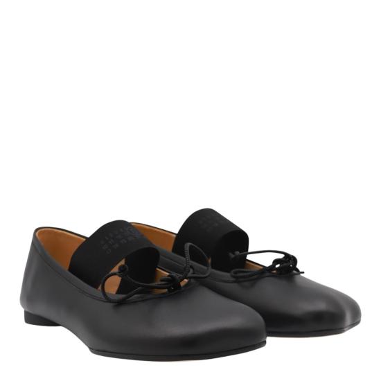 26SS MM6 메종마르지엘라 아나토믹 뉴메릭 발레리나 플랫 슈즈 S59WZ0099P3628T8013 Black - MM6 MAISON MARGIELA