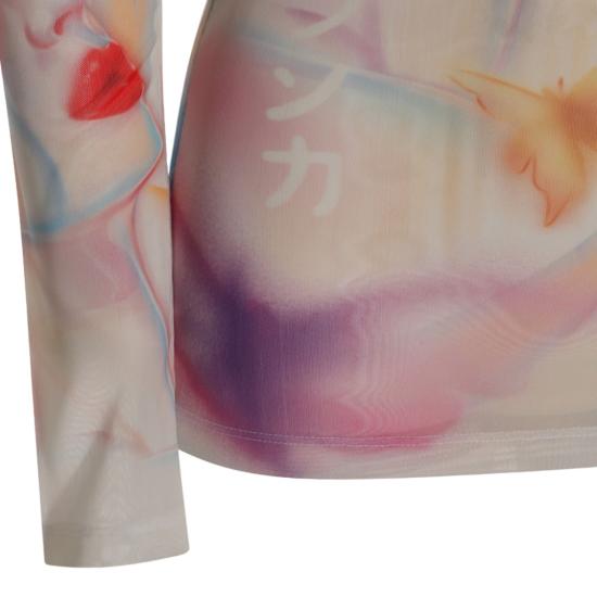 25FW 카사블랑카 긴팔 티셔츠 WPF25JTP02801 White - CASABLANCA