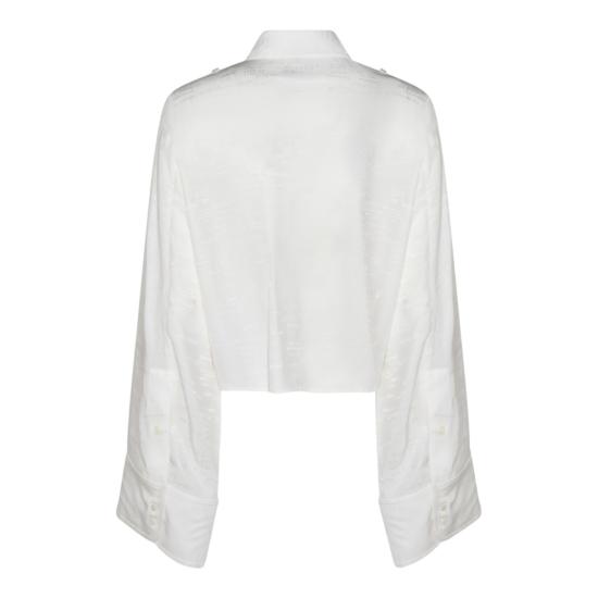 26SS MM6 메종마르지엘라 자카드 컨버터블 셔츠 S52DT0044M35737003J White - MM6 MAISON MARGIELA