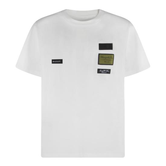 26SS MM6 메종마르지엘라 라벨 패치 티셔츠 SH0GC0069S24311101 White