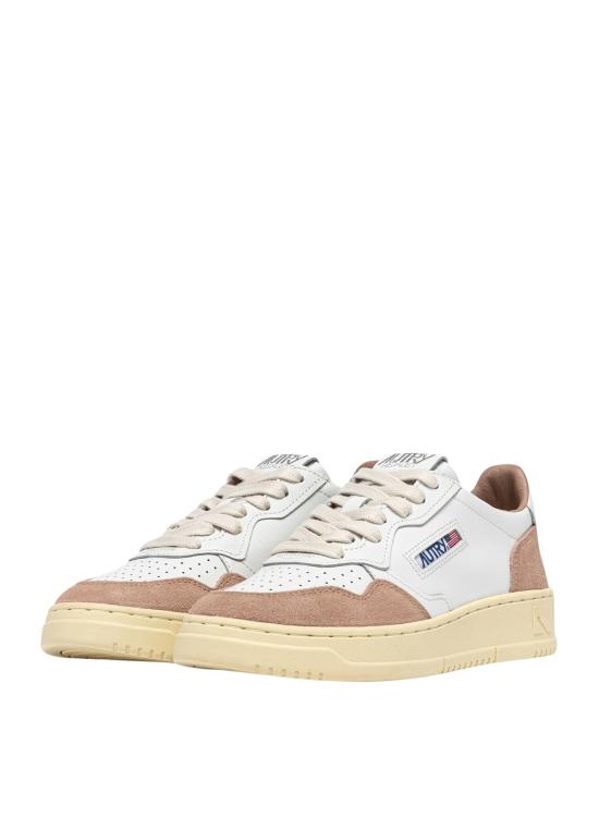 26SS 오트리 메달리스트 로우 레더 스니커즈 AULWFT04 WHTROSEC BIANCO - AUTRY