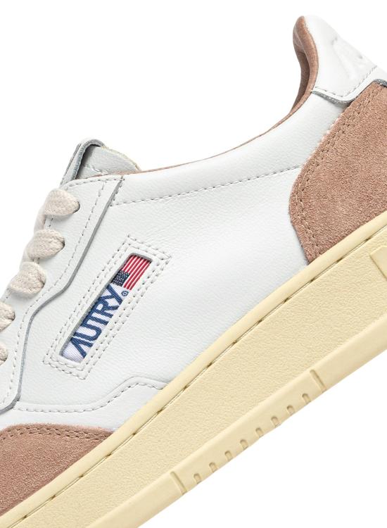 26SS 오트리 메달리스트 로우 레더 스니커즈 AULWFT04 WHTROSEC BIANCO - AUTRY