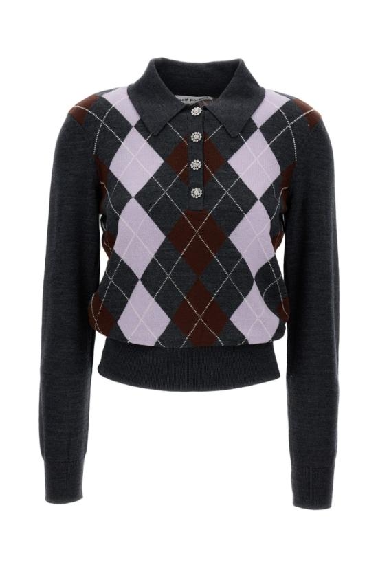 26SS 셀프 포트레이트 스웨터 RS26185TGRGREY Neutrals