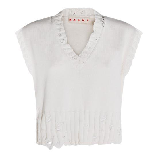 26SS 마르니 스웨터 CVMD0088A0UFC65200W01 White