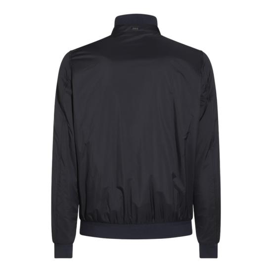 26SS 에르노 에코에이지 하이 카라 봄버 자켓 GI000414U12456Z9200 Black - HERNO
