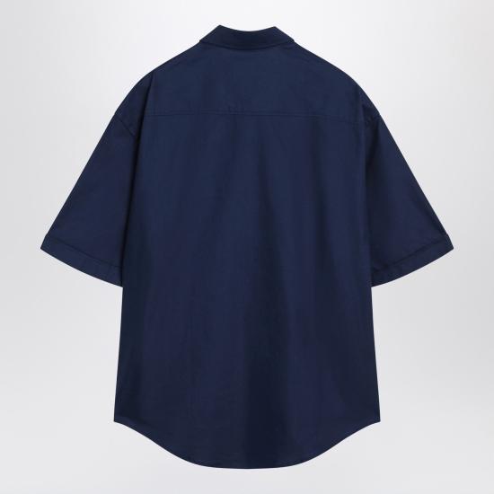 26SS 아미 스몰 하트 로고 자수 박시 셔츠 HSH823CO0210 Black - AMI