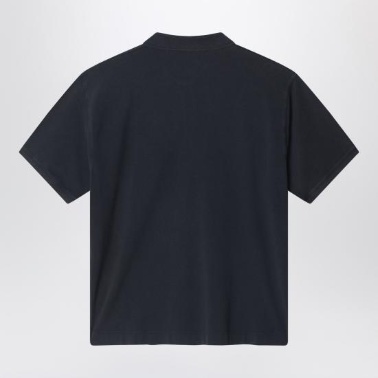 26SS 아크네 스튜디오 폴로 티셔츠 BL0433CO Black - ACNE STUDIOS