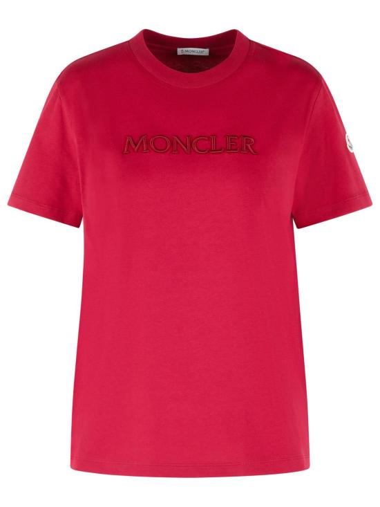 26SS 몽클레어 반팔 티셔츠 093 8C000 21 89AUO438 Red