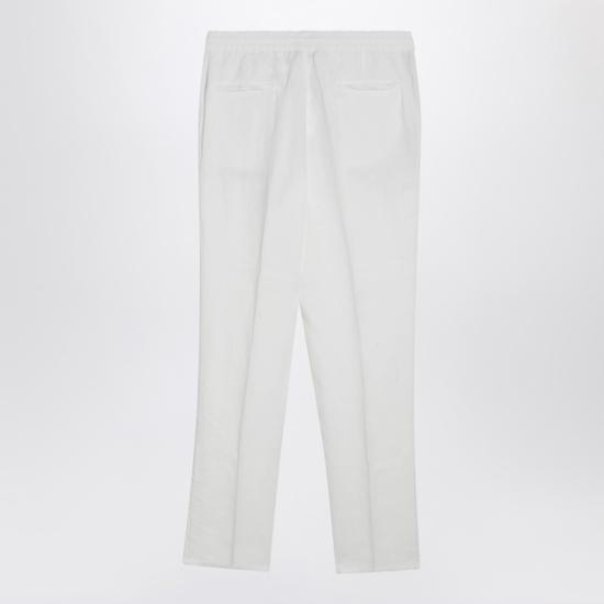 26SS 브루넬로 쿠치넬리 스트레이트 팬츠 M243DE1710LI White - BRUNELLO CUCINELLI