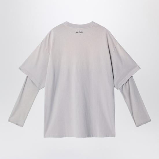 26SS 아크네 스튜디오 레이어드 그래픽 티셔츠 AL0515CO Grey - ACNE STUDIOS