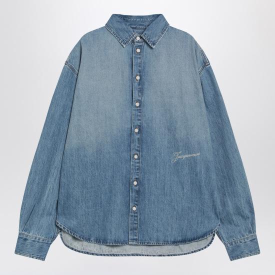 26SS 자크뮈스 시몽 드 님 데님 셔츠 SHM00545AD00017 Blue