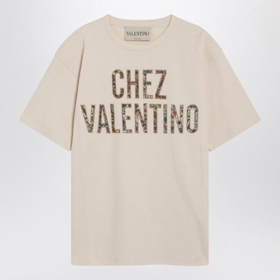 26SS 발렌티노 가라바니 반팔 티셔츠 8B3MG26AA5J Beige