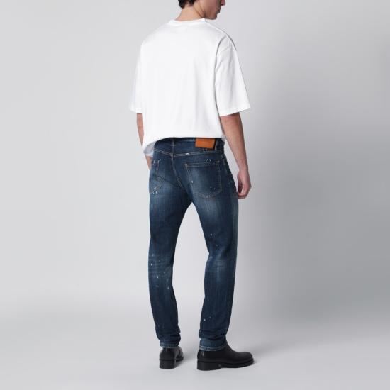 26SS 디스퀘어드2 스트레이트 팬츠 S74LB1896S30664 Blue - DSQUARED2