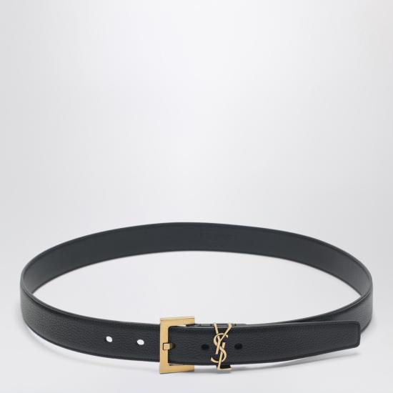 26SS 생로랑 모노그램 벨트 634440DTI0W Black