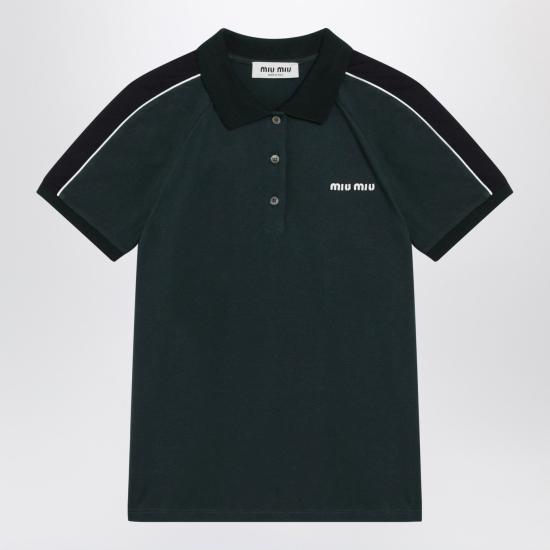 26SS 미우미우 폴로 티셔츠 MJNA19OOO182D Green