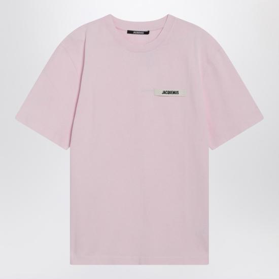 26SS 자크뮈스 그로그랭 로고 티셔츠 TSM00133AJ00226 Pink