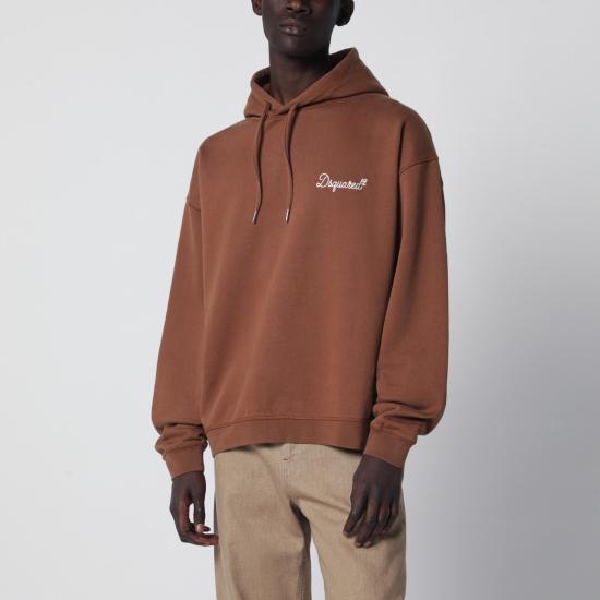 26SS 디스퀘어드2 후드 티셔츠 S74GU0929D25029 Brown