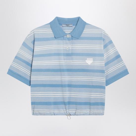 26SS 프라다 폴로 티셔츠 39609OOO188Q Light blue