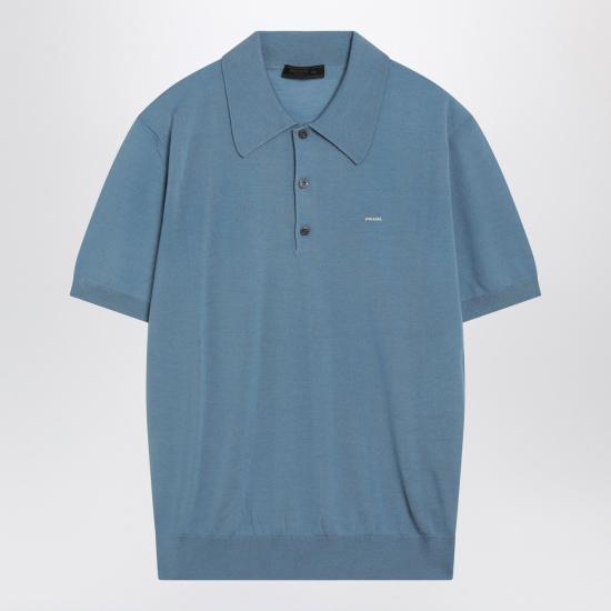 26SS 프라다 폴로 티셔츠 UMF148OOO18DY Light blue