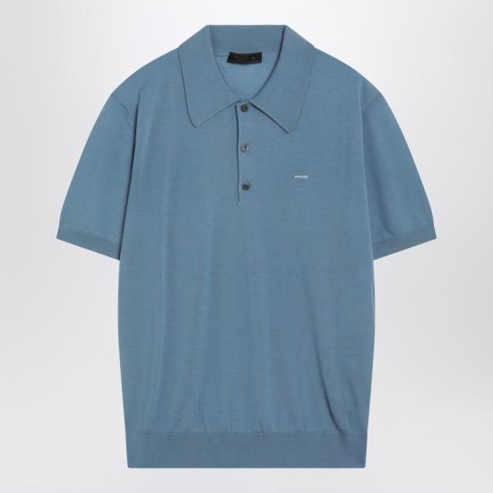 26SS 프라다 폴로 티셔츠 UMF148OOO18DY Light blue