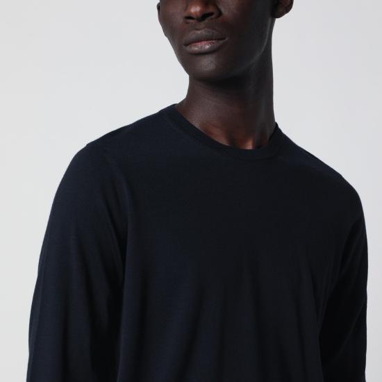 26SS 드루모어 긴팔 티셔츠 D0D103WO Blue - DRUMOHR