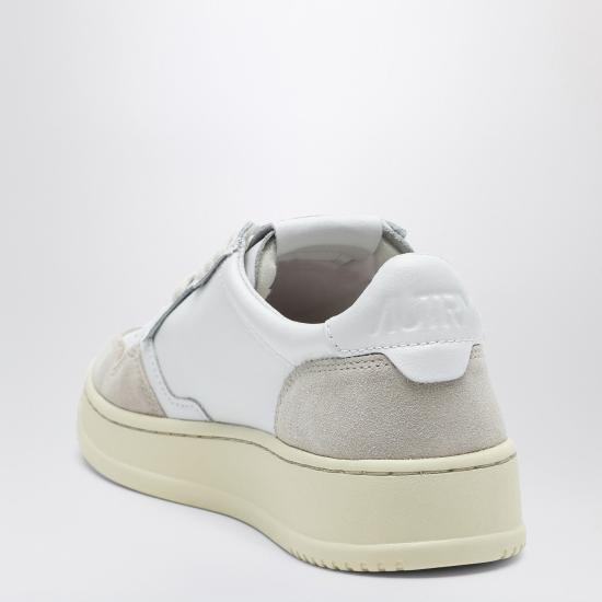 26SS 오트리 메달리스트 로우 레더 스니커즈 AULWLS33 White - AUTRY