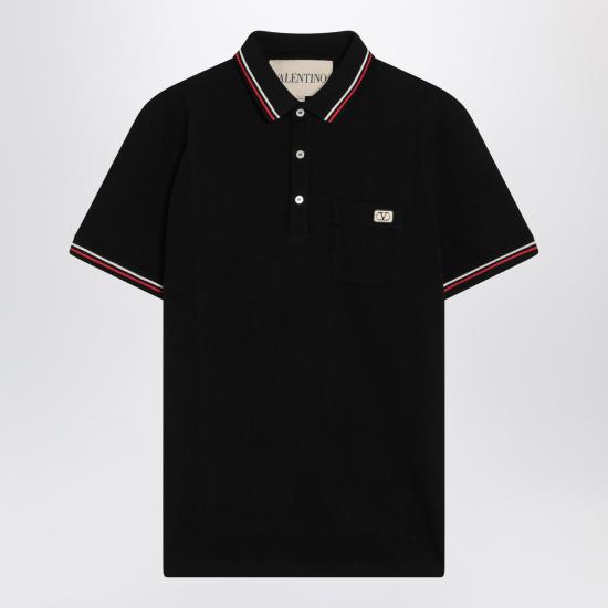 26SS 발렌티노 가라바니 폴로 티셔츠 8V3MH01KAQJ Black