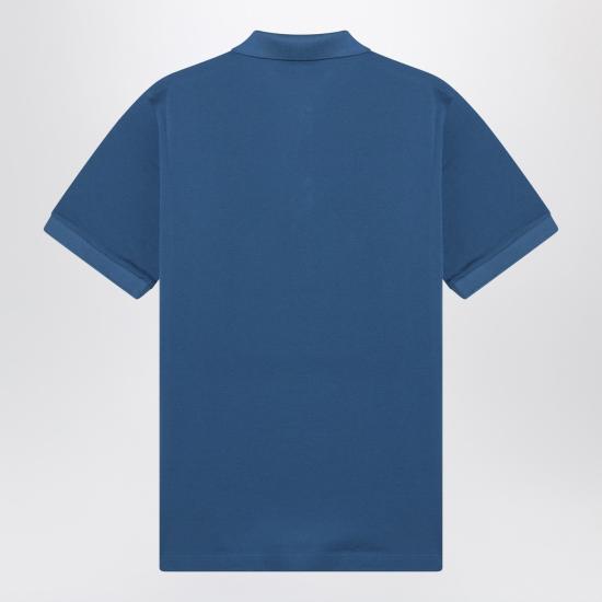 26SS 프라다 로고 모티프 폴로 셔츠 UJN4441867 Light blue - PRADA