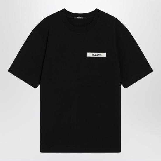 26SS 자크뮈스 그로그랭 로고 티셔츠 TSM00133AJ00226 Black