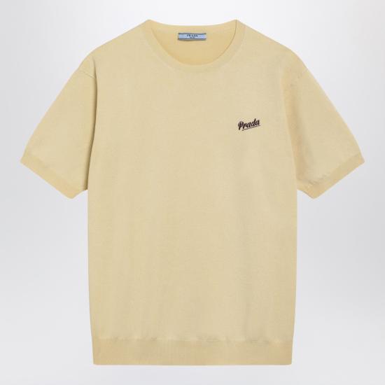 26SS 프라다 반팔 티셔츠 P24B3DOOO19DA Beige