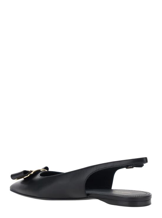 26SS 살바토레 페라가모 플랫 슈즈 01K9140790605 Black - SALVATORE FERRAGAMO