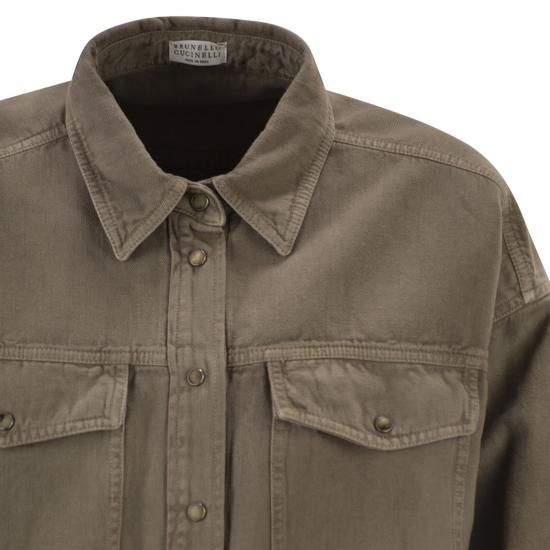 26SS 브루넬로 쿠치넬리 셔츠 ML996NC206 BROWN - BRUNELLO CUCINELLI