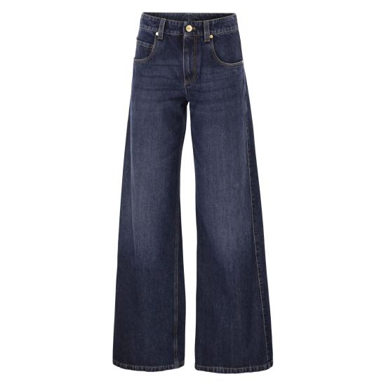 26SS 브루넬로 쿠치넬리 데님 팬츠 MA095P4050 DARK DENIM