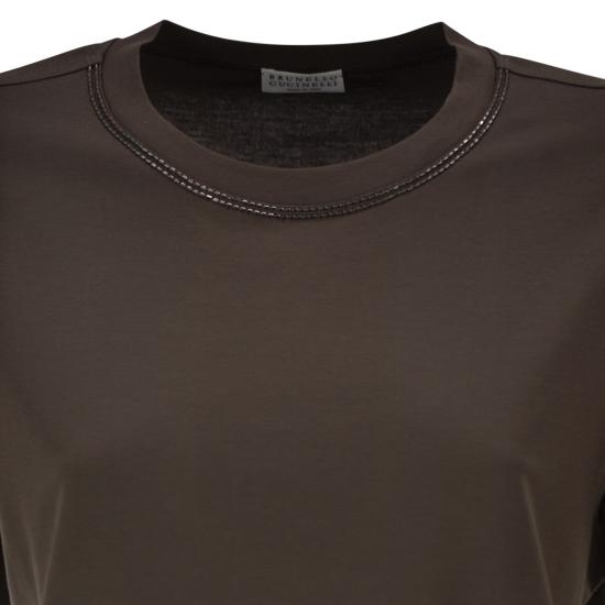 26SS 브루넬로 쿠치넬리 폴로 티셔츠 M0T81BZ100 DARK BROWN - BRUNELLO CUCINELLI