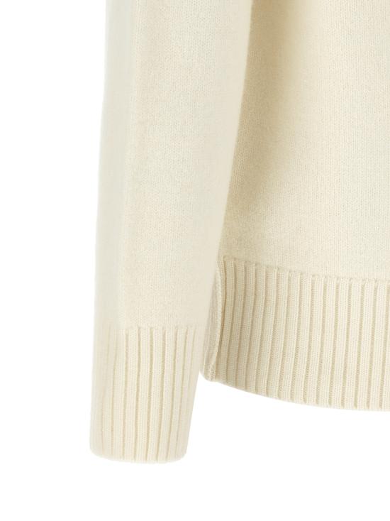 26SS 아미 하트 로고 인타르시아 V넥 가디건 UKC367018154 White - AMI