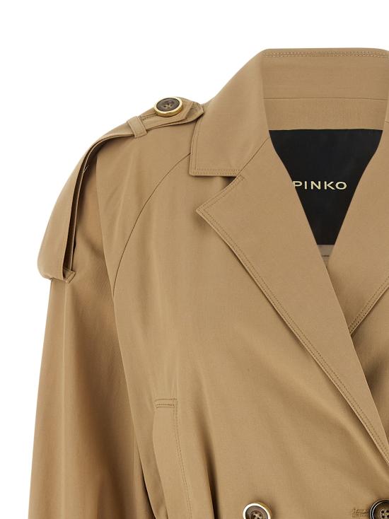 26SS 핑코 트렌치 코트 106165A2ERD41 Beige - PINKO