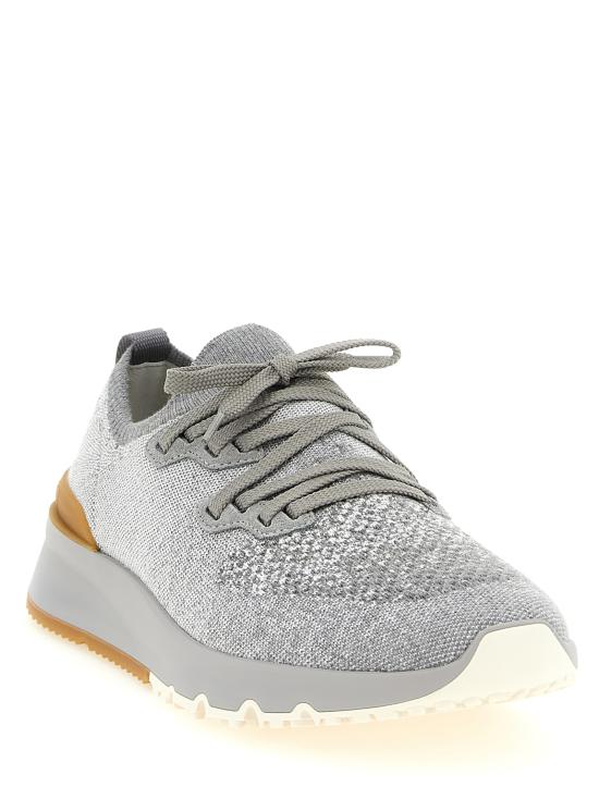 26SS 브루넬로 쿠치넬리 시네 니트 러너 MZUKISO250CJN33 Gray - BRUNELLO CUCINELLI