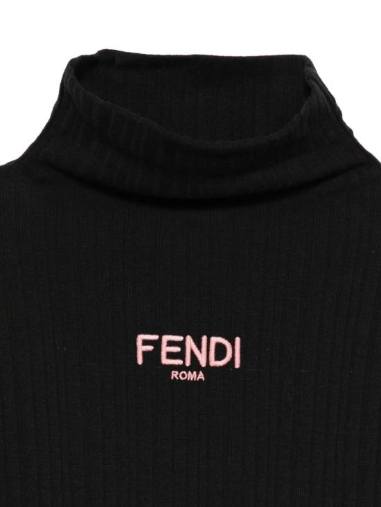 25FW [키즈] 펜디 티셔츠 JFI389 AYMIF0GME Black - FENDI
