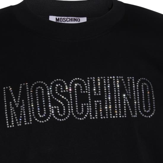 25FW 모스키노 반팔 티셔츠 252ZZ072652411555 Black - MOSCHINO