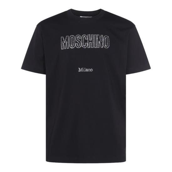 25FW 모스키노 반팔 티셔츠 252ZZ072652411555 Black