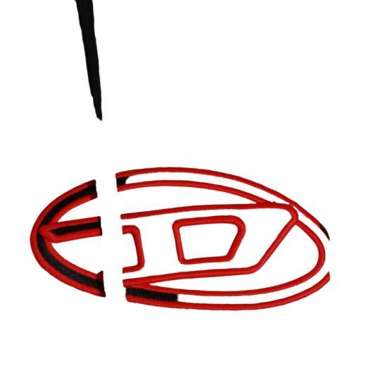 25FW 디젤 F 슬리미 후드 Od 컷 아웃 로고 크롭 후드티셔츠 A157140GRAC9XXC Black - DIESEL