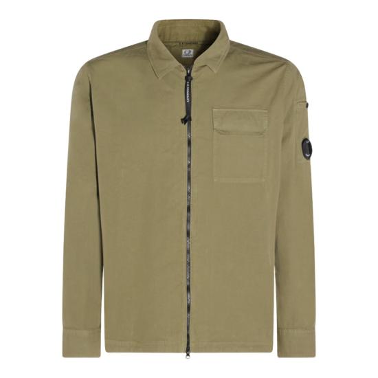 26SS 씨피 컴퍼니 오가닉 개버딘 지퍼 렌즈 오버셔츠 20CMOS705A110143G644 Neutrals