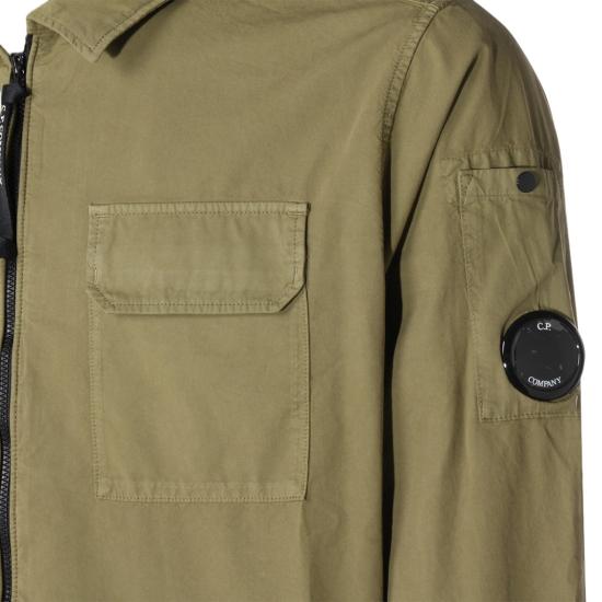 26SS 씨피 컴퍼니 오가닉 개버딘 지퍼 렌즈 오버셔츠 20CMOS705A110143G644 Neutrals - C.P. COMPANY